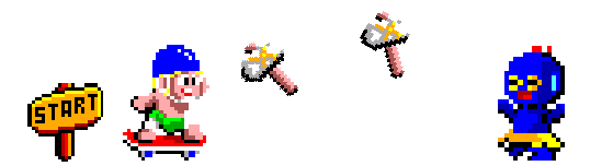 Wonder Boy - Sprite Banner 2