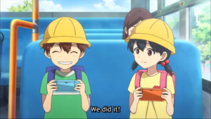 Only in Japan do you see kids playing with a PlayStation Vita in public.