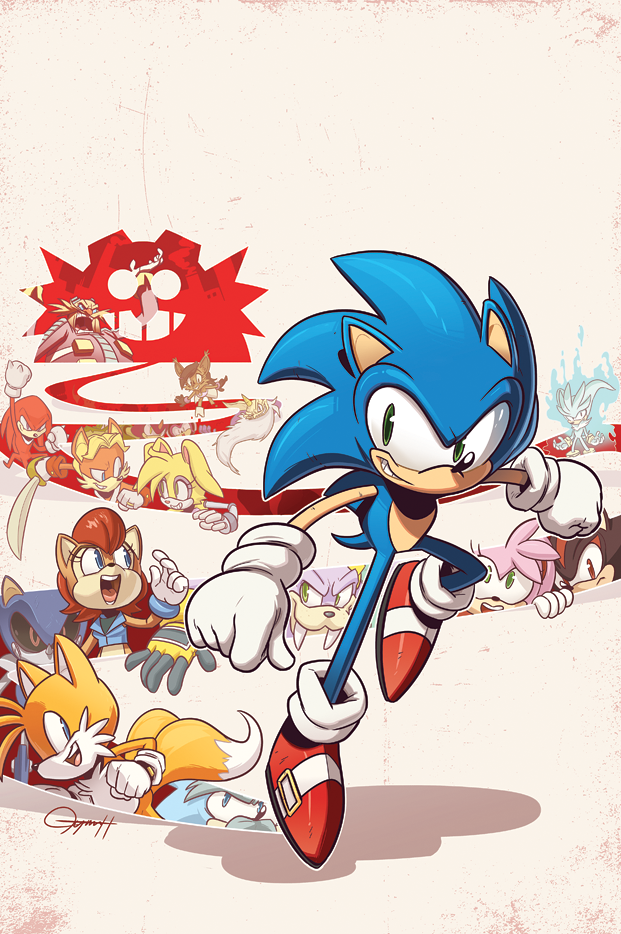 Sonic from Archie Comics Universe by Tyson Hesse