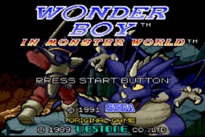 Monster World III - Title Screen