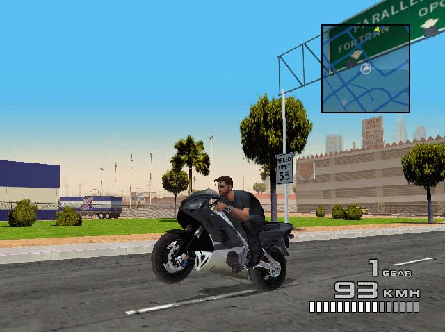 headhunter-dreamcast-screenshot-use-your-bike-to-transport