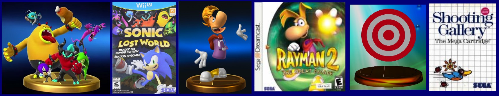 review_sort_of_smash_bros_trophies_deadly_six_rayman_target