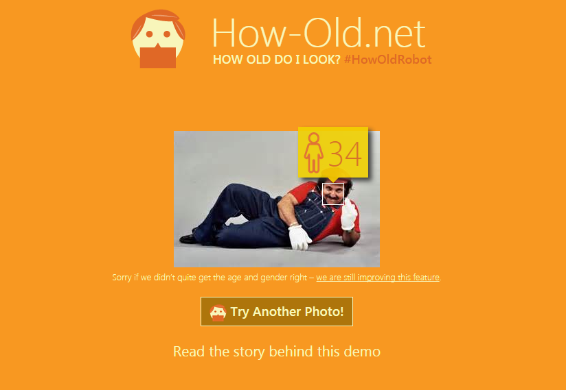 MS Age: 34. Actual Age: It'sa me, Mario 