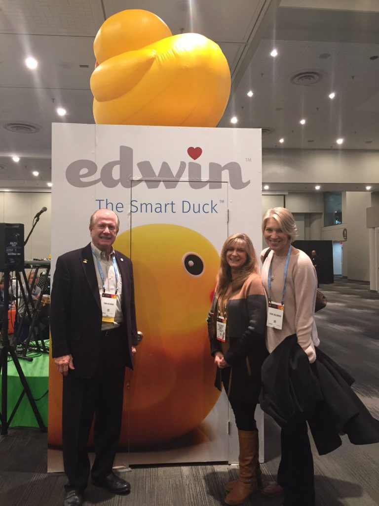 Tom Kalinske poses for a photo during the New York Toy Fair.