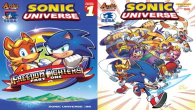 The Sonic 2 and Team Blast variant covers of Sonic Universe #95